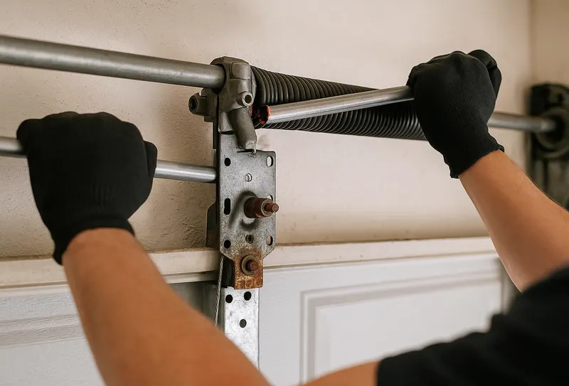 Off Track Door Repair in Hudson